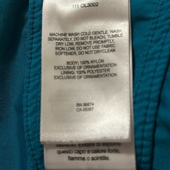 Mountain Hardwear Nylon Blue Jacket Sz 6 - Picture 10 of 11